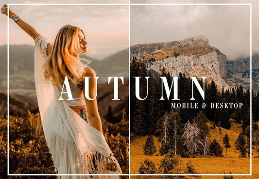 2022 Autumn Lightroom Presets For Mobile And Desktop, Warm Presets For Iphone and Android